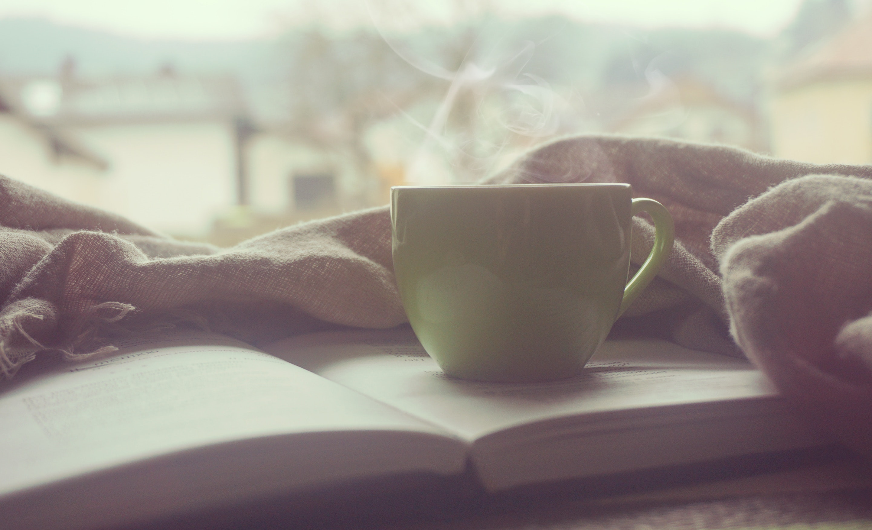 Morning Quiet Time Coffee and Bible